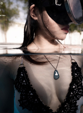 自由潜水员的标志SKANDALOPETRA古希腊复古钛金项链吊坠原创设计