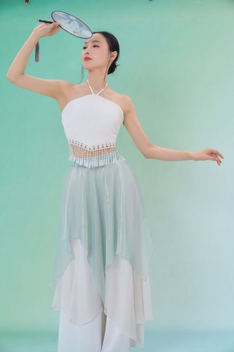 SOOS佳古风腰纱百搭穿搭古风吊带