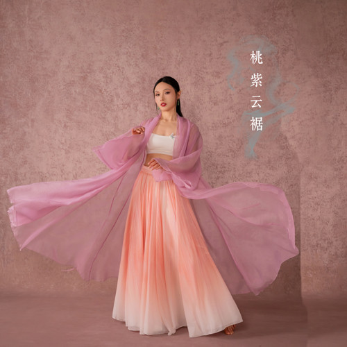 SOSO佳国风爵士堆堆飘逸大摆纱衣