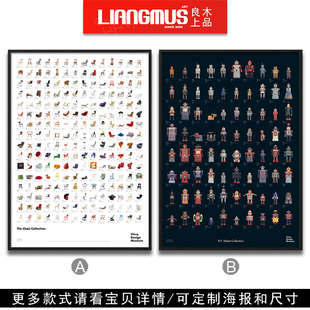 Vitra设计博物馆收藏椅子家具经典海报RF机器人装饰画时尚落地画