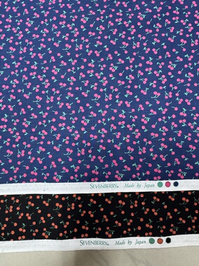 日本SEVENBERRY纯棉小樱桃幅宽112cm一米135克衬衫手工13元半米