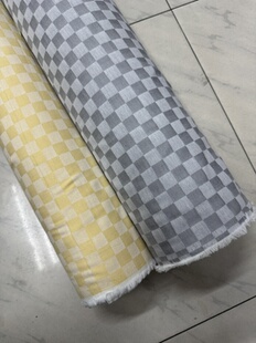 日本产柔软纯棉棋盘格幅宽145cm一米160克衬衫 半米 裙子手工9元