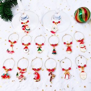 圣诞酒杯环杯子装饰品杯子区分器