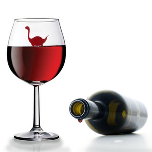 创意水怪杯贴酒杯区分器水杯标记贴可反复使用杯记号鸡尾酒杯装饰