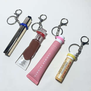 唇釉硅胶挂件唇膏管便携包包翻页笔电子杆钥匙扣挂环圈挂饰扣