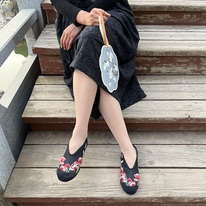 九天莲池新款民族风老北京布鞋