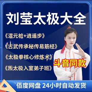 刘莹视频课程合集混元桩+逍遥步/太极拳核心修炼术/炁太极/易筋经