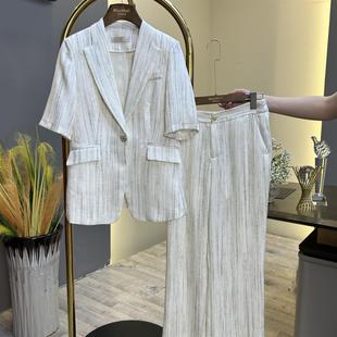 初夏优雅气质新品 套装 休闲时尚 西装 高级感职业装 644