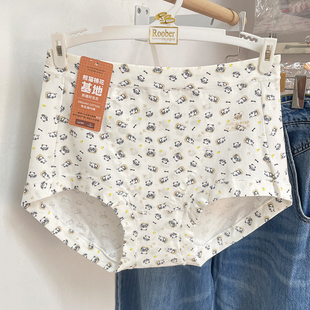 熊猫棉花基地有机棉内裤 头7122 新疆阿克苏棉碎花包臀舒服透气女裤