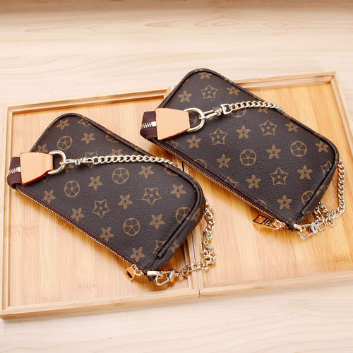 女包小包2026新款迷你麻将包老花单肩腋下包时尚真皮手拎斜挎小包