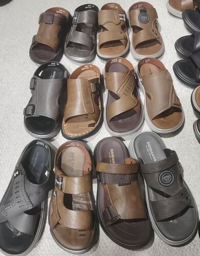 专柜正品绅典商场撤柜牛皮两穿沙滩凉鞋拖鞋男士休闲40码亏本清仓