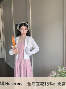 不出错 No errors 奶奶糯糯 温柔风长袖花朵开衫上衣女早春