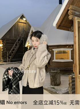 不出错No errors 千金兔兔仿獭兔毛环保皮草外套 2025冬新款