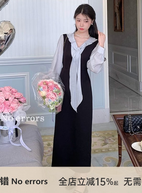 不出错No errors【优雅女神】 气质百搭V领西装背心裙 2025秋新款