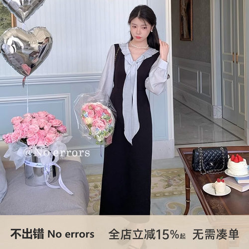 不出错No errors【优雅女神】 气质百搭V领西装背心裙 2025秋新款