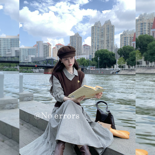 不出错No errors  绑带纽扣装饰羊毛针织马甲