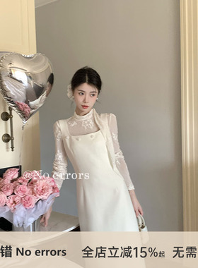 不出错No errors【心动告白】花朵装饰小香风背心连衣裙 26春新款