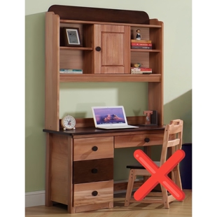 全实木儿童书桌红檀木儿童学习桌写字桌电脑桌书架一体座椅1.2米