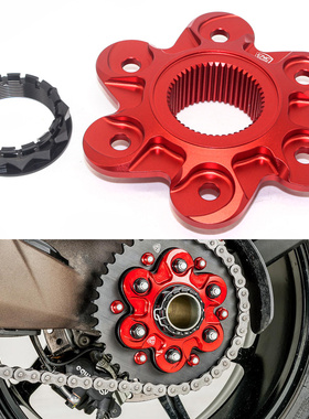 杜卡迪DIAVEL 1260 S 19-22 DIAVEL1200改装件 齿轮压盘 后轮螺母