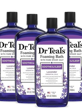 美国直邮 Dr Teal's Foaming Bath  Pure Epsom Salt泻盐镁浸泡液
