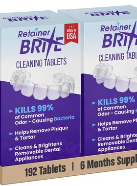 美国直邮 Retainer Brite –  Invisalign隐适美护齿器清洁剂夜间