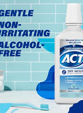 美国直邮ACT Anticavity Zero Alcohol Fluoride Mouthwash漱口水