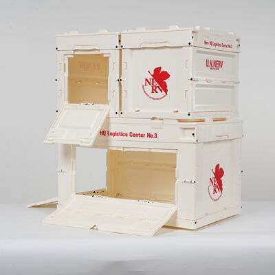 eva联名可侧开门折叠箱子 福音战士周边二次元装书店铺装饰收纳箱