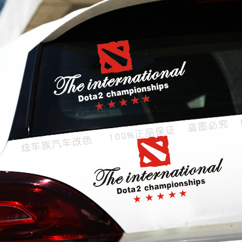 DOTA2车贴骨灰级玩家刀塔联盟电竞游戏周边dota2个性反光汽车贴纸