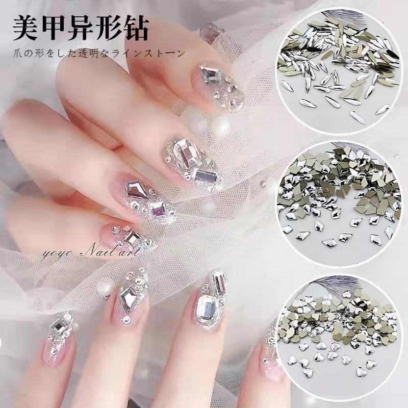 平底抖音网红不规则混合异形钻