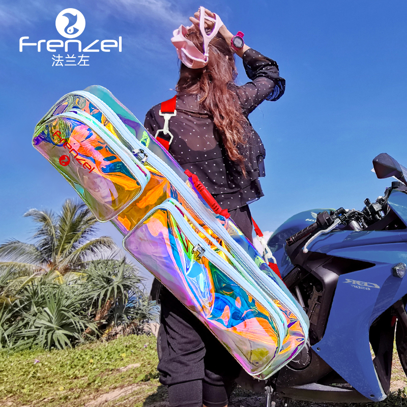 FRENZEL法兰左自由潜水长脚蹼包蛙鞋袋背包防水轻便C4/Mantra/v3