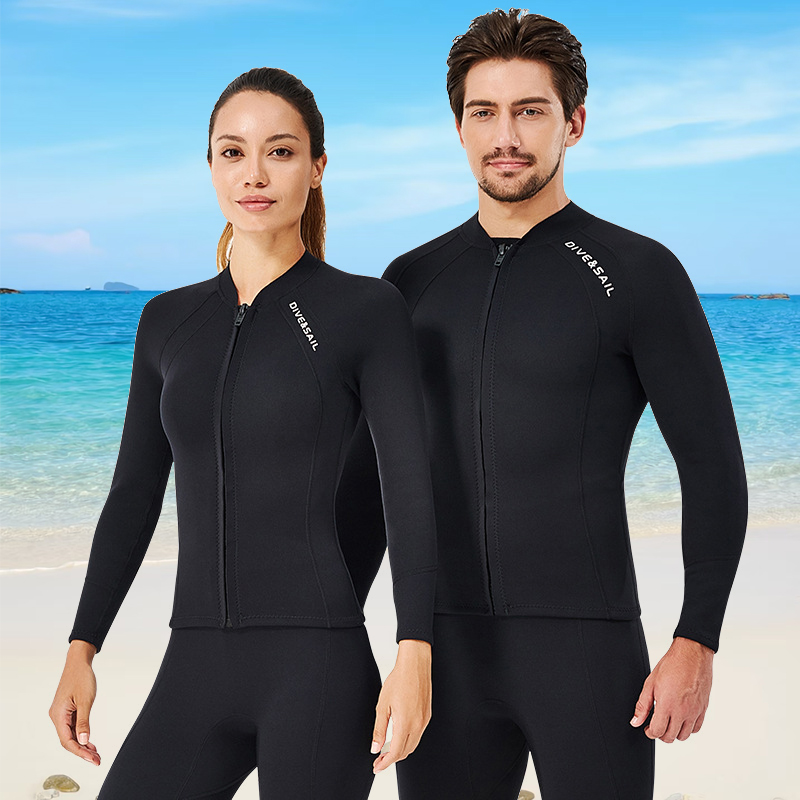 2MM分体长袖长裤潜水服浮潜湿衣