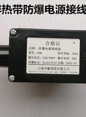 电热带配件 防爆电源接线盒 FDH阻燃电伴热带 专用接线盒 15A 40A