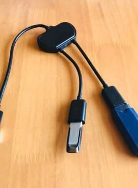 创意简约便携USB数据线3.0双头多功能传输黑色通用型USB-A转接线
