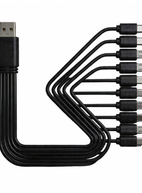 Type-C转MicroUSB一拖十快充线