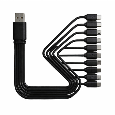 Type-C转MicroUSB一拖十快充线