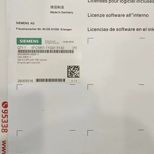 议价数控系统6FC5851-1YG41-5YA0.48006FC5851-1YG41-5YA0