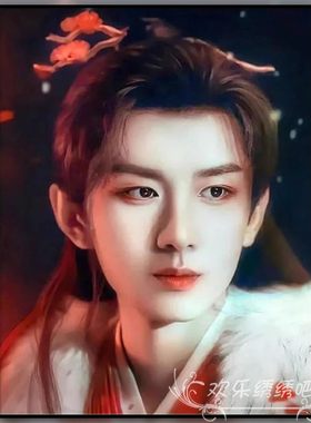 2026新款十字绣满钻线绣成毅明星人物古风5d钻石画点贴画手工定制