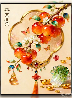 十字绣满绣2026新款客餐厅平安喜乐好寓意刺绣diy手工钻石画满钻