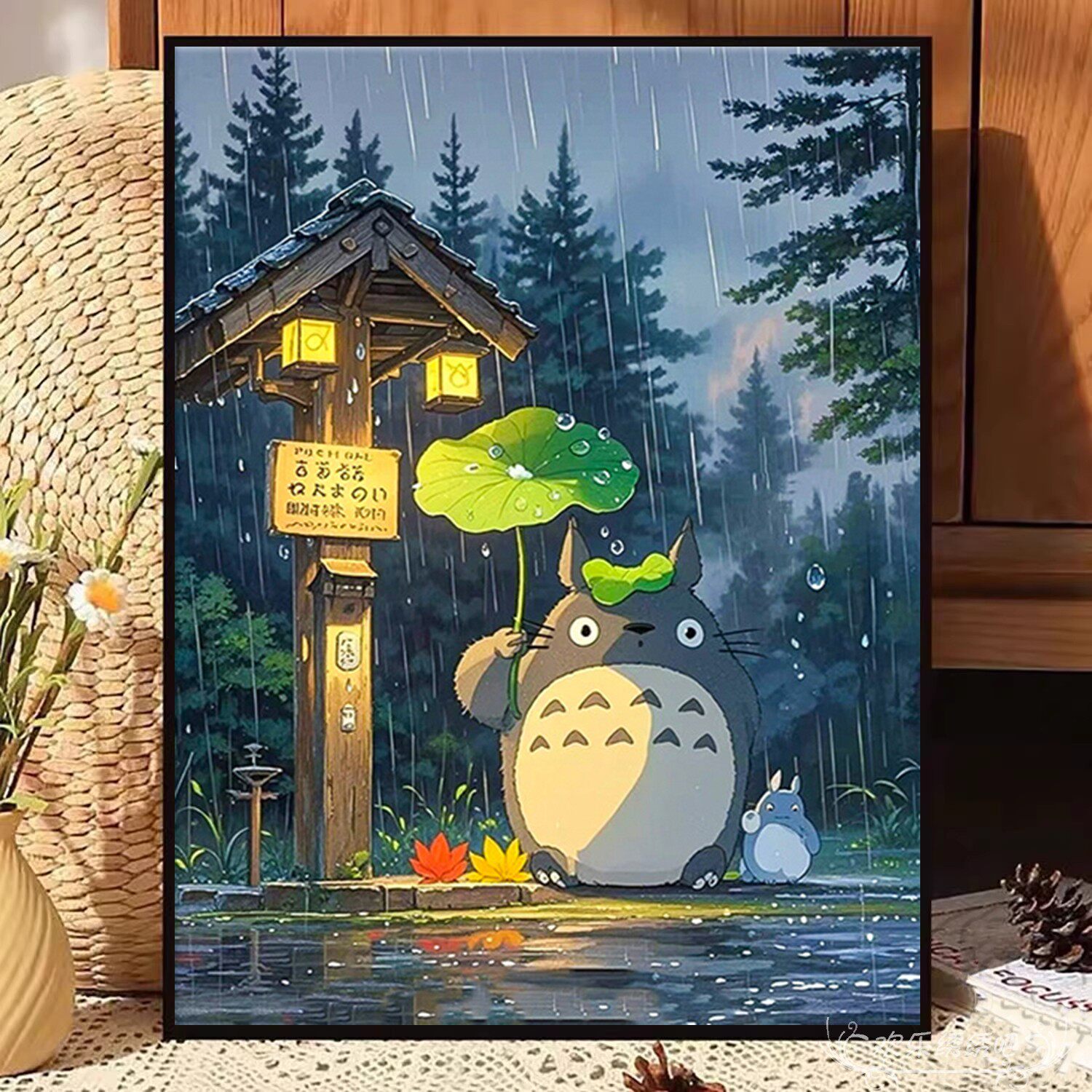 宫崎骏龙猫印花十字绣2026新款卡通动漫钻石贴画5d满钻简单绣刺绣