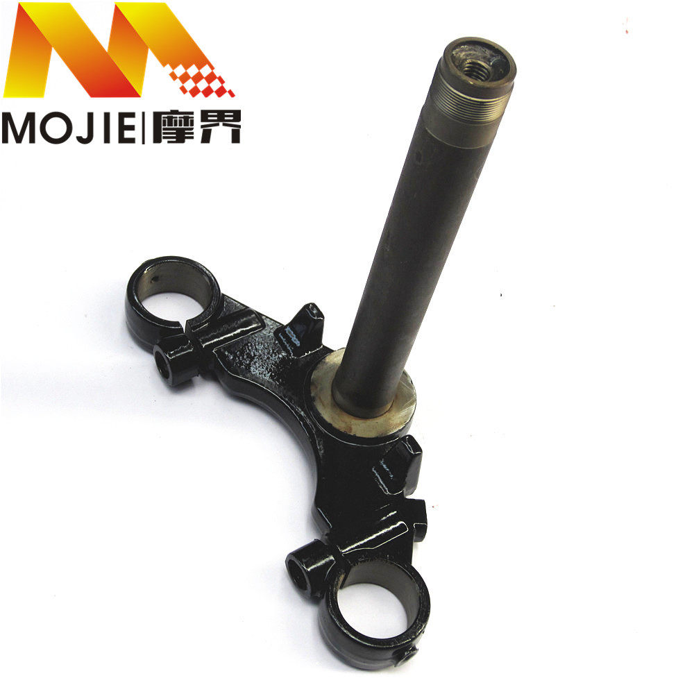适用铃木钻豹摩托车配件HJ125K-A/2A/3A下联板方向柱下三星立柱管