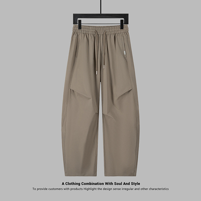 男宽松休闲长裤弯刀裤伞兵裤透气