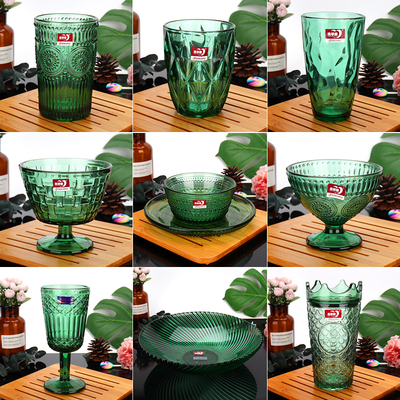 时尚复古玻璃杯水杯餐具水果盘