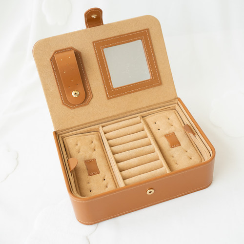 修丽可大容量双层首饰盒化妆箱