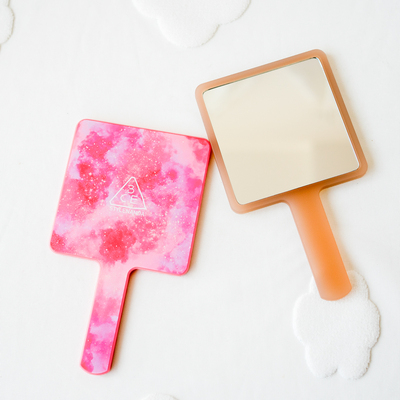 包邮专柜赠品3CE化妆镜手持镜