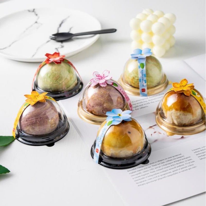 蛋黄酥包装盒糯米果雪媚娘冰皮月饼礼盒透明青团绿豆糕烘焙包装盒