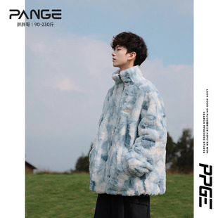 胖胖哥大码加厚棉衣外套男款冬季新款潮流美式高街宽松羊羔毛棉服