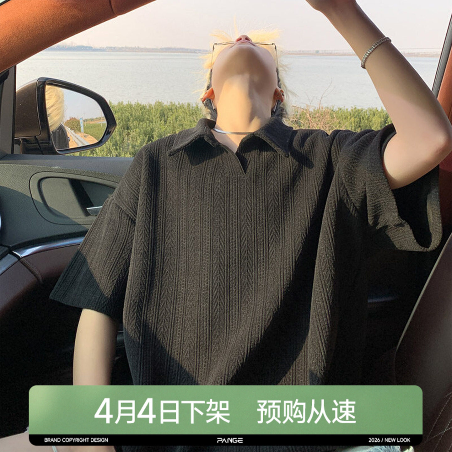 胖胖哥polo领短袖T恤男2026新款夏季简约百搭polo衫大码宽松上衣