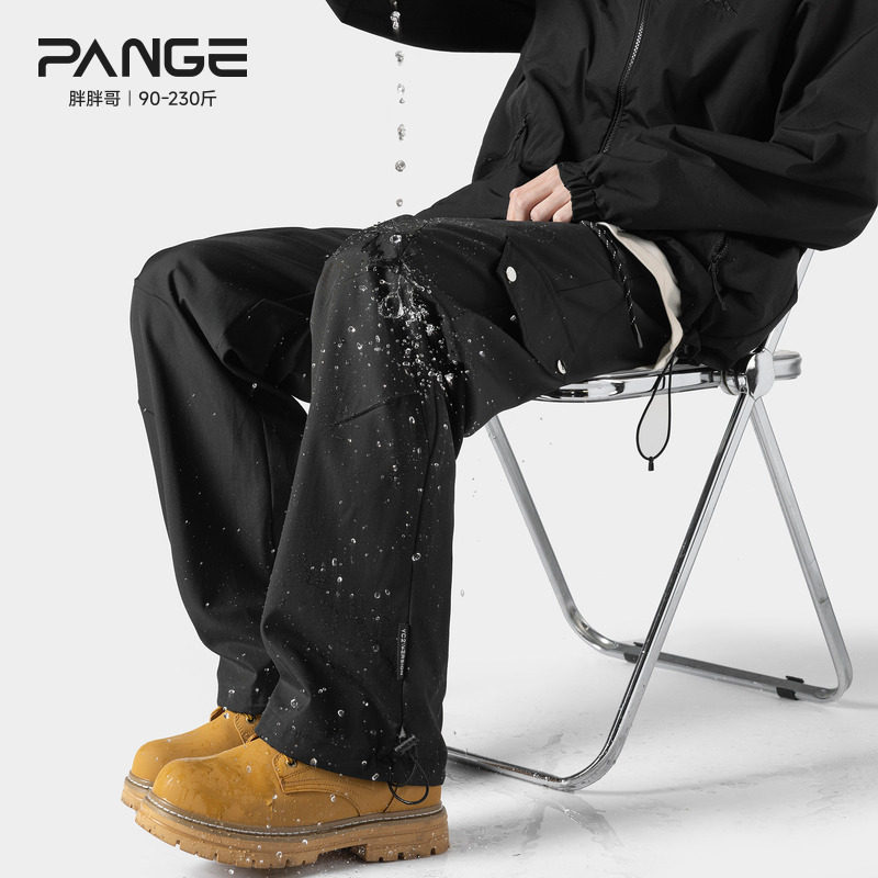 机能防水工装裤男春季户外复古直筒冲锋裤大码宽松潮流百搭休闲裤,男装,休闲裤,淘宝优惠券,粉丝福利购,淘宝优惠卷