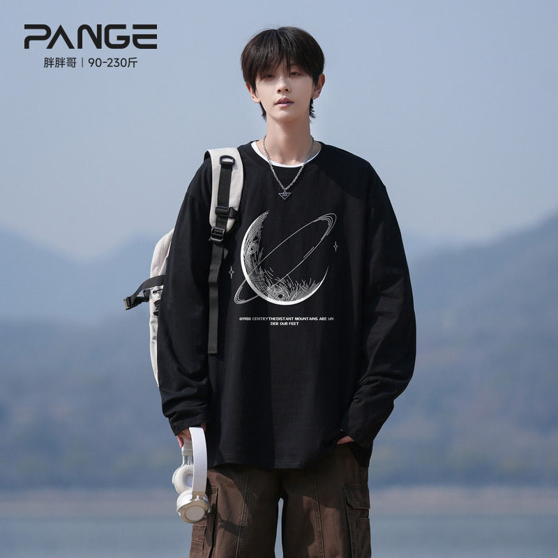 胖胖哥美式环绕星球圆领卫衣男春季高街大码宽松纯棉运动长袖上衣,男装,T恤,淘宝优惠券,粉丝福利购,淘宝优惠卷