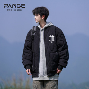 保暖棉衣 高街面包服宽松大码 胖胖哥飞行员夹克棉服男冬季 潮流美式